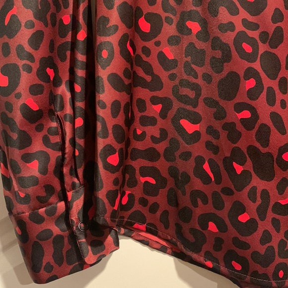 David Lerner Cheetah print blouse - Picture 3 of 6